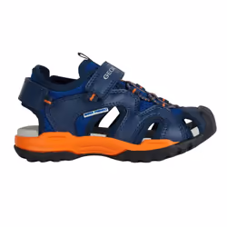 Geox Boys Borealis Sandals - 5 UK, Royal Blue/Orange
