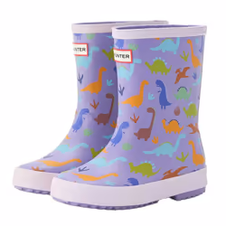 Hunter Childrens/Kids Dinosaur Wellington Boots - 13 UK Child, Purple