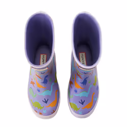 Hunter Childrens/Kids Dinosaur Wellington Boots - 1 UK, Purple