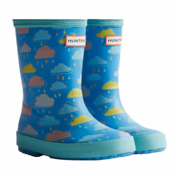 Hunter Childrens/Kids Rain Cloud Wellington Boots - 2 UK, Blue