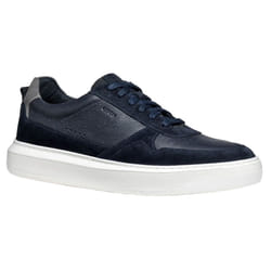 Geox Mens U Deiven Leather Trainers - 7 UK, Navy