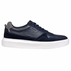 Geox Mens U Deiven Leather Trainers - 9 UK, Navy
