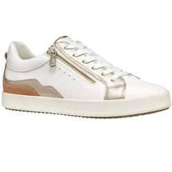 Geox Womens/Ladies D Blomiee Suede Trainers - 3 UK, Optic White/Nude