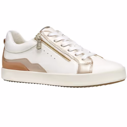 Geox Womens/Ladies D Blomiee Suede Trainers - 7.5 UK, Optic White/Nude