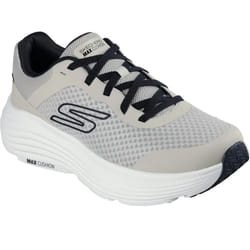 Skechers Mens Cushioned Trainers - 7 UK, Taupe/Black