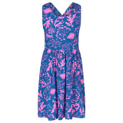 Mountain Warehouse Girls Lana Leaves Cross Back Dress - 3-4 Years, Cobalt