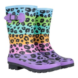 Mountain Warehouse Childrens/Kids Rubber Mid Calf Wellington Boots - 3 UK, Bright Blue