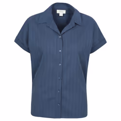 Mountain Warehouse Womens/Ladies Palm Stripe Relaxed Fit Shirt - 6 UK, Navy
