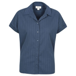 Mountain Warehouse Womens/Ladies Palm Stripe Relaxed Fit Shirt - 6 UK, Navy
