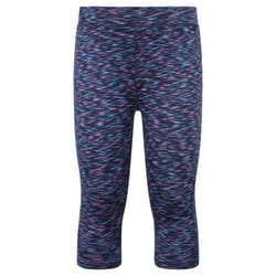 Mountain Warehouse Girls Kayleigh Space Dye 3/4 Leggings - 9-10 Years, Indigo