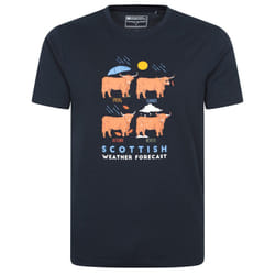 Mountain Warehouse Mens Scottish Weather Forecast Graphic T-Shirt - XS, Navy