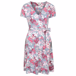Mountain Warehouse Womens/Ladies Santorini Cherry Blossom Jersey Wrap Dress - 22 UK, Pink