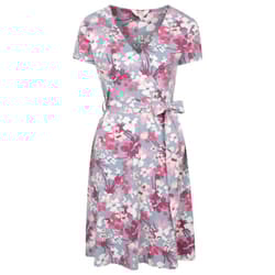 Mountain Warehouse Womens/Ladies Santorini Cherry Blossom Jersey Wrap Dress - 22 UK, Pink
