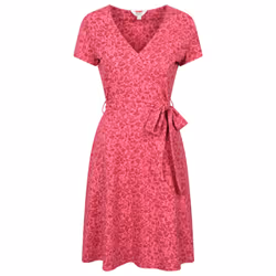 Mountain Warehouse Womens/Ladies Santorini Flower Jersey Wrap Dress - 8 UK, Red
