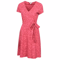 Mountain Warehouse Womens/Ladies Santorini Flower Jersey Wrap Dress - 8 UK, Red