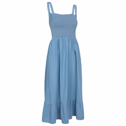 Mountain Warehouse Womens/Ladies Marbella Strappy Shirred Midi Dress - 10 UK, Pale Blue