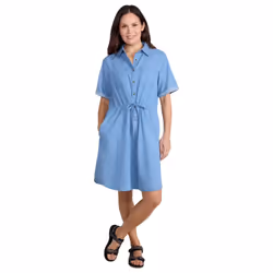 Mountain Warehouse Womens/Ladies Ronda Chambray Midi Dress - 6 UK, Light Blue