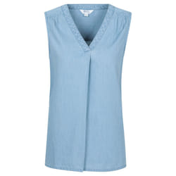 Mountain Warehouse Womens/Ladies Tuscany Chambray Sleeveless Shirt - 6 UK, Light Blue