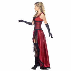 Smiffys Womens/Ladies Western Authentic Costume Set - 16-18 UK, Burgundy