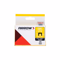Arrow T59 Insulated Staples - 6 x 6mm, Black