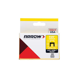 Arrow T59 Insulated Staples - 6 x 6mm, Black