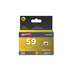 Arrow T59 Insulated Staples - 6 x 8mm, Clear