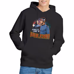 Star Trek Mens Party Like a Vulcan Hoodie - XXL, Black