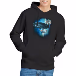 Star Trek Mens Ship 30 Hoodie - L, Black