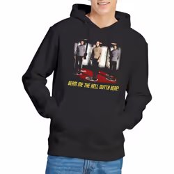 Star Trek Mens Beam Me Out Hoodie - XXL, Black