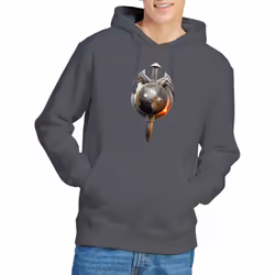 Star Trek Mens Terran Empire Hoodie - S, Charcoal