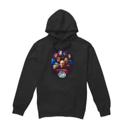 Star Trek Mens 30 Crew Hoodie - XXL, Black