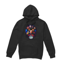 Star Trek Mens 30 Crew Hoodie - L, Black