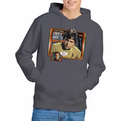 Star Trek Mens Enemy Wessel Hoodie - XL, Charcoal