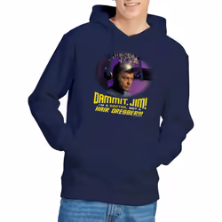 Star Trek Mens Not a Hair Dresser Hoodie - XL, Navy