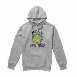 Teenage Mutant Ninja Turtles Mens Shell Of A New Year Hoodie - M, Sport Heather