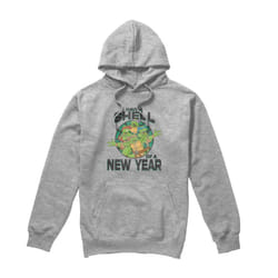 Teenage Mutant Ninja Turtles Mens Shell Of A New Year Hoodie - M, Sport Heather