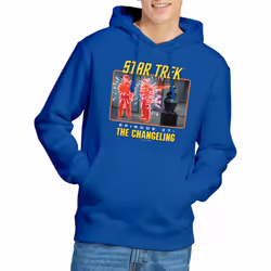 Star Trek Mens The Changeling Hoodie - XXL, Royal Blue
