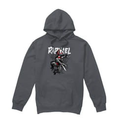 Teenage Mutant Ninja Turtles Mens Raphael Hoodie - XL, Charcoal