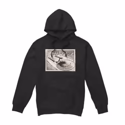 Star Trek Mens Enterprise Kanji Hoodie - XL, Black