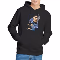 Star Trek Mens Spock Hoodie - XXL, Black