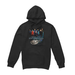 Star Trek Mens Enterprise Crew Hoodie - M, Black