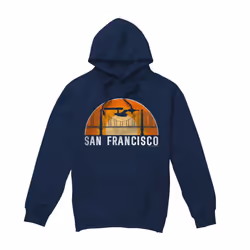 Star Trek Mens San Francisco Trek Hoodie - M, Navy