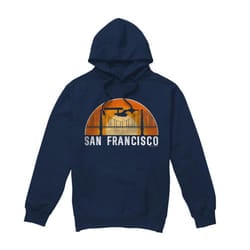 Star Trek Mens San Francisco Trek Hoodie - M, Navy