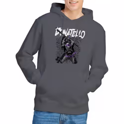 Teenage Mutant Ninja Turtles Mens Donatello Hoodie - M, Charcoal