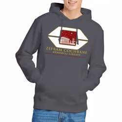 Star Trek Mens Cochrane Library Hoodie - XXL, Charcoal