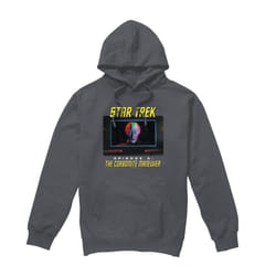 Star Trek Mens The Corbomite Maneuver Hoodie - S, Charcoal
