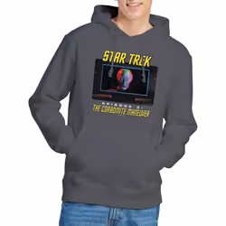 Star Trek Mens The Corbomite Maneuver Hoodie - S, Charcoal