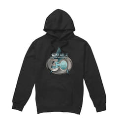 Star Trek Mens The Next Generation 30 Logo Hoodie - XXL, Black