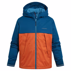 Craghoppers Childrens/Kids Risco Waterproof Jacket - 3-4 Years, Tourmaline Blue/Carnelian Orange