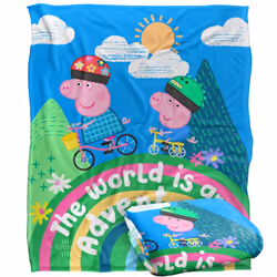 Peppa Pig World Is An Adventure Blanket